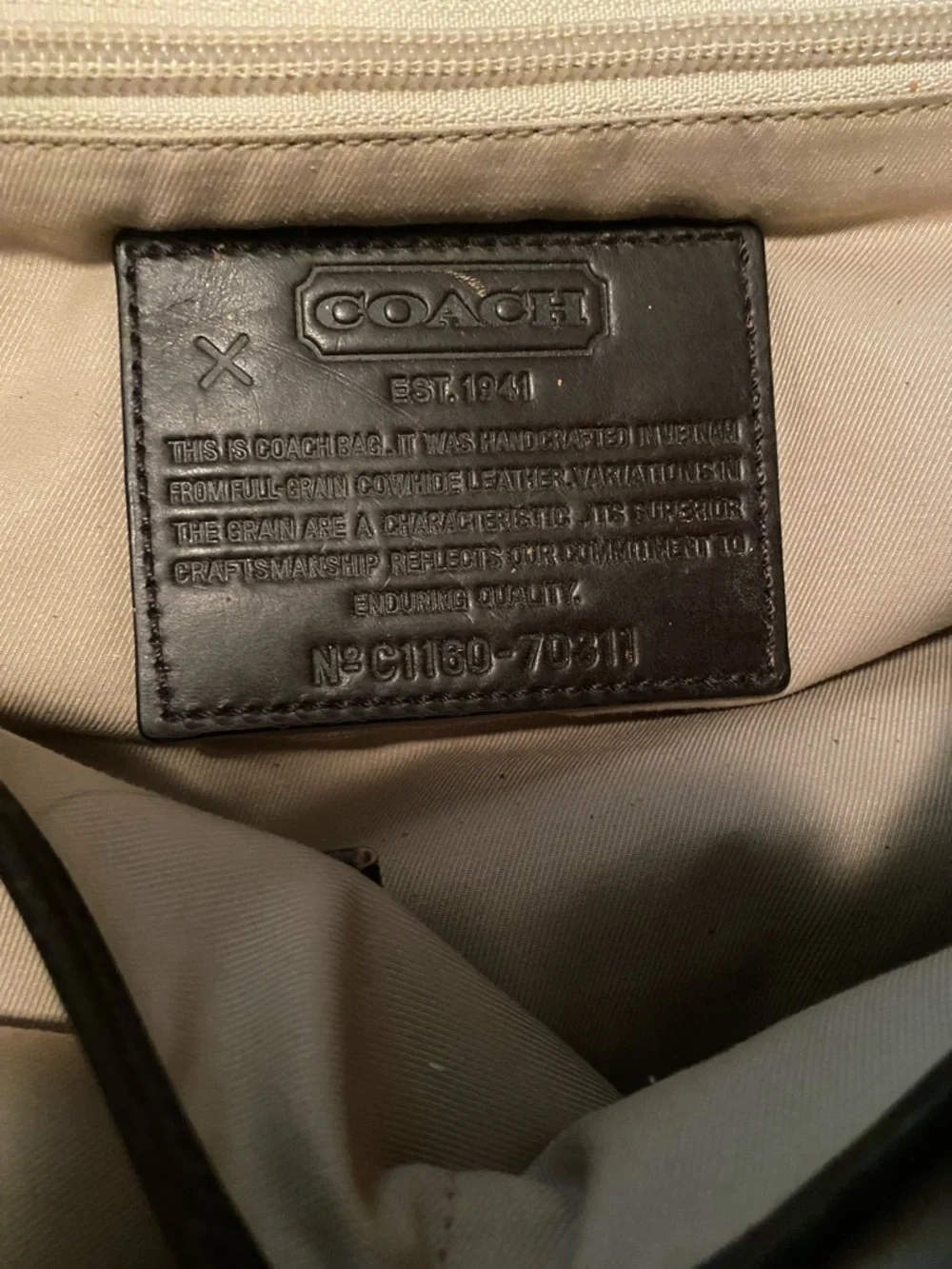 Coach Brown Leather Vintage Messenger Bag for Men - Picture 10 of 13